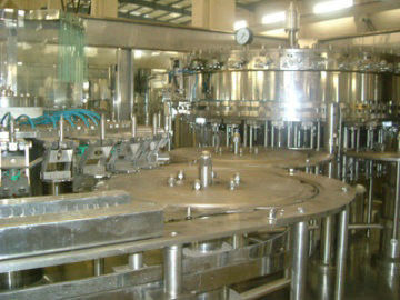 High Speed Plastic bottle Filling Machinery , Soda Water Filling Production Line With PLC Control