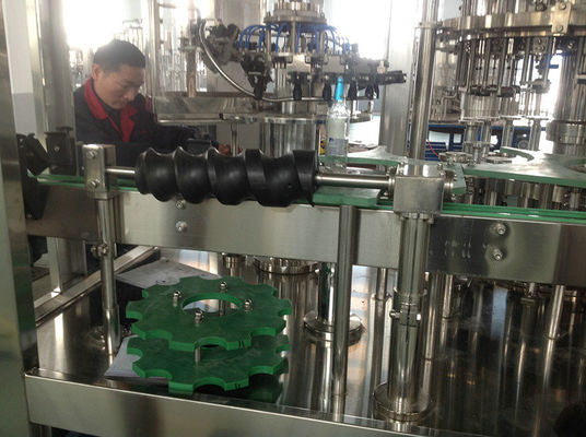 Aseptic Beer Filling Machine , Drinking Water Filling Production Line 12 Head - 40 Heads