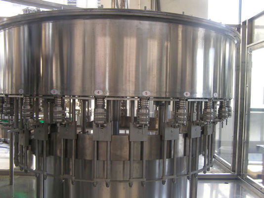 4-in-1 Balanced Pressure Juice Filling Machine , Beverage Filling Production Line for Bottle