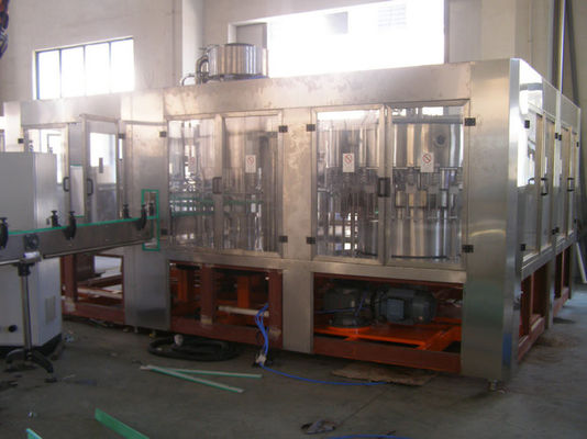 4-in-1 Balanced Pressure Juice Filling Machine , Beverage Filling Production Line for Bottle