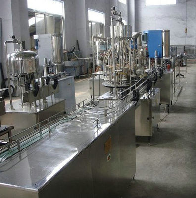 Aseptic Can Filling Machine for Drinking Water / Soft Drinks / Fruit Juice , 18 Filling Heads