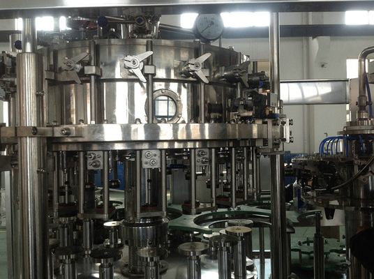 La coutume 3 dans 1 machine de remplissage de bière de Monoblock pour la bouteille en verre/peut, pression normale